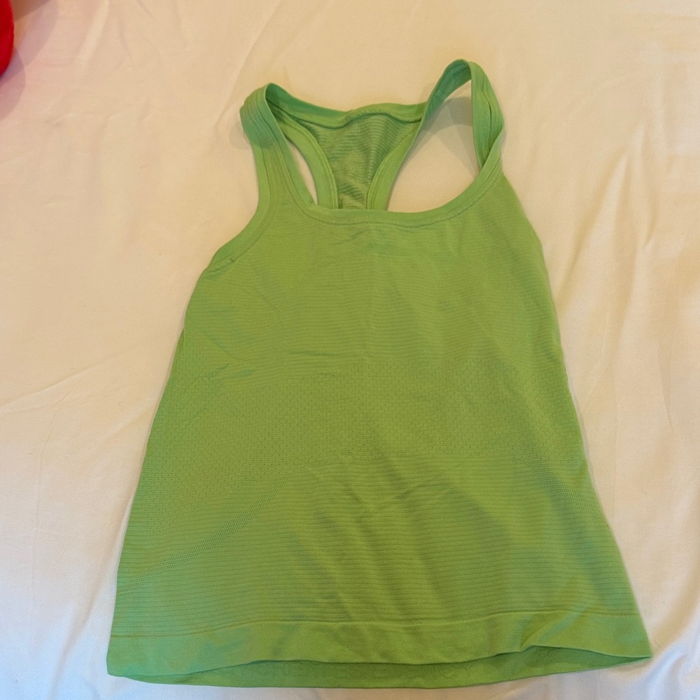 Lululemon green swiftly tech tank top race length